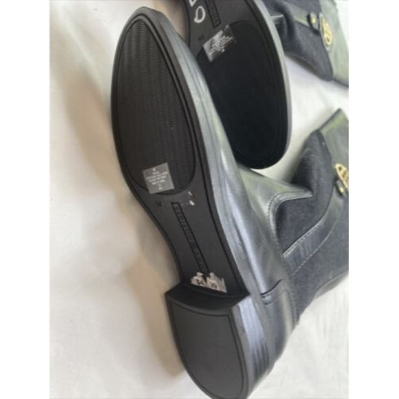 Tommy Hilfiger Womens Almond Toe Knee High Fashion Boots, Black 5M A080422 - Picture 2 of 8